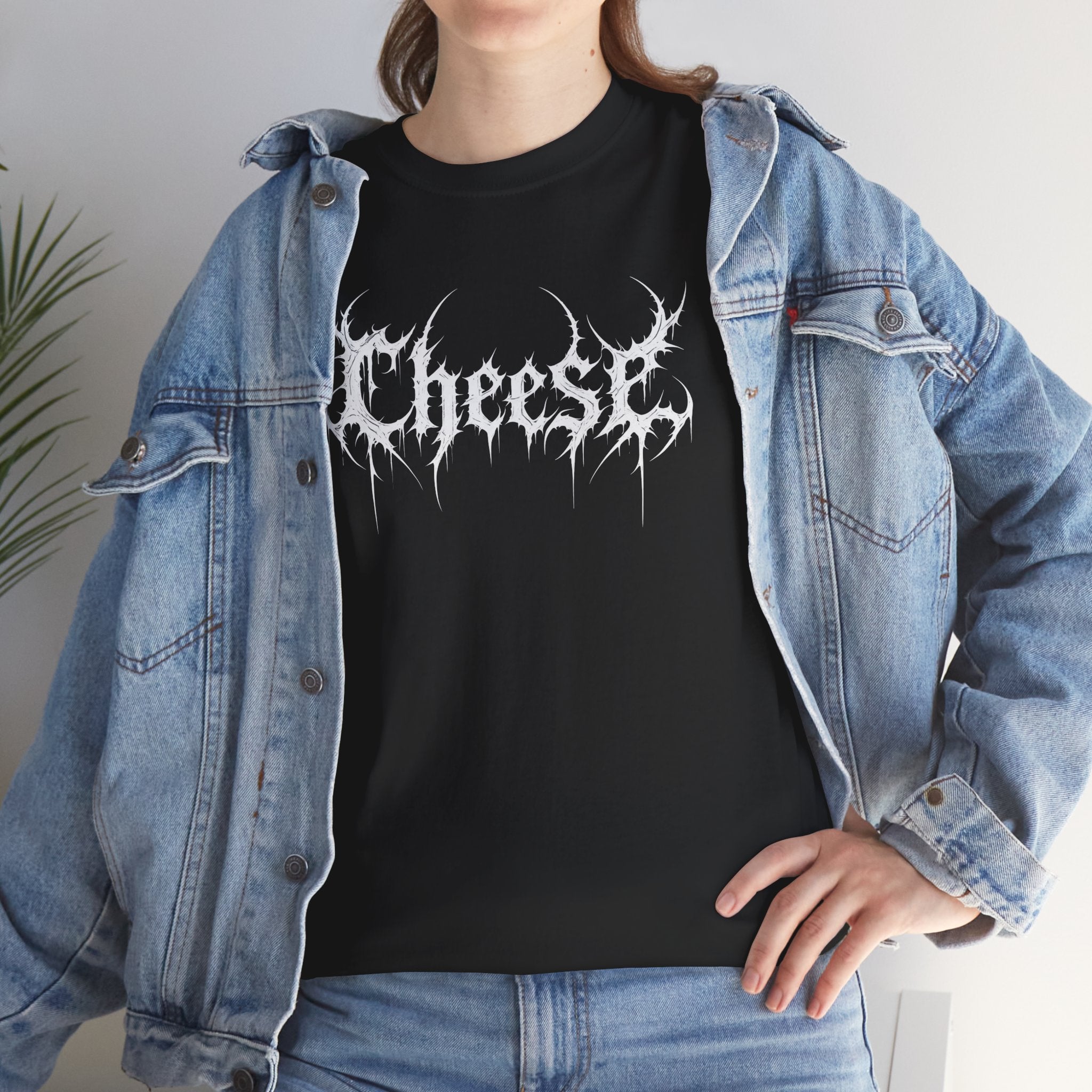 Cheese Black Metal Basic Tee - Unisex