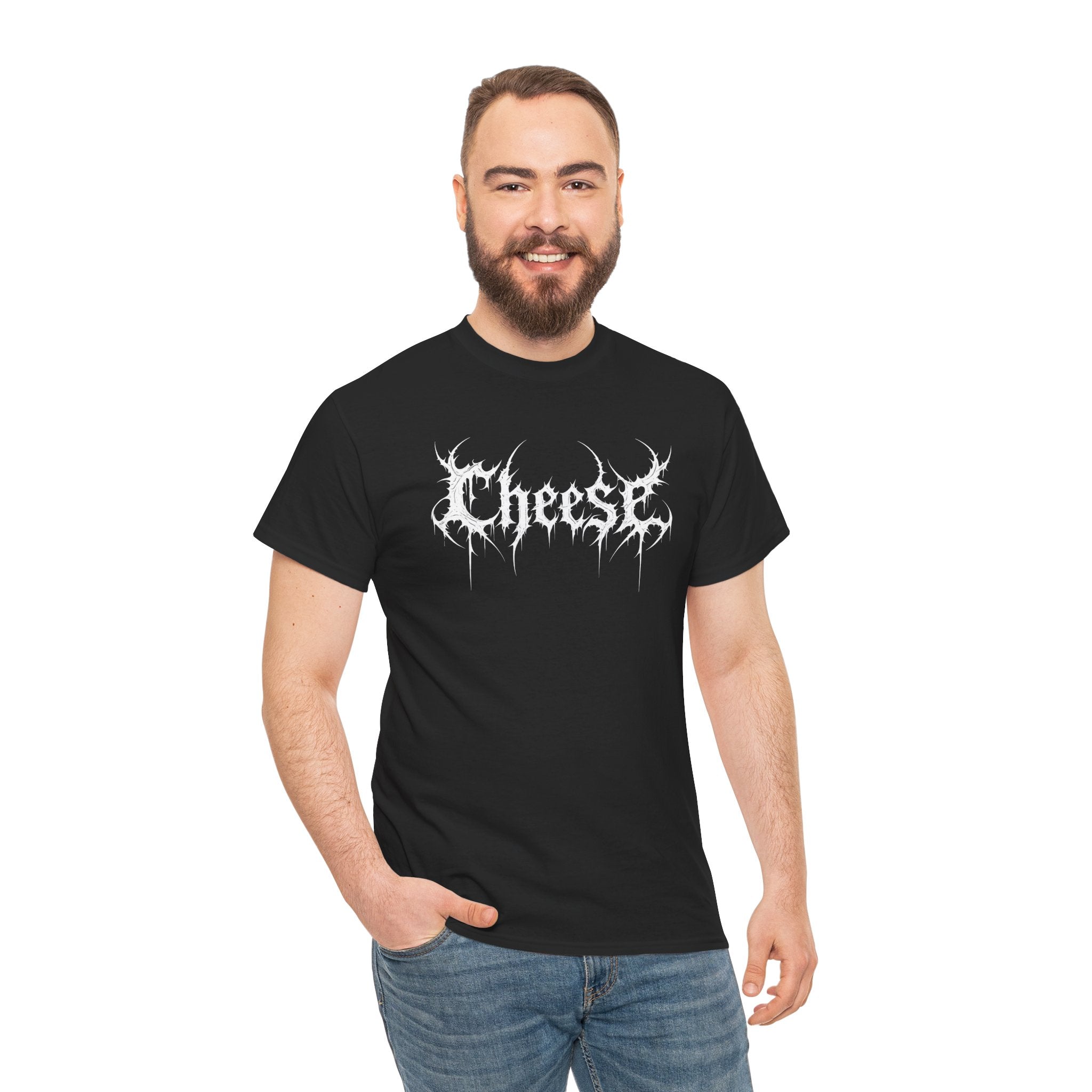 Cheese Black Metal Basic Tee - Unisex